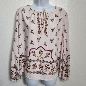 B Collection By Bobeau Bridgette Top Women’s Size Small Peasant Top